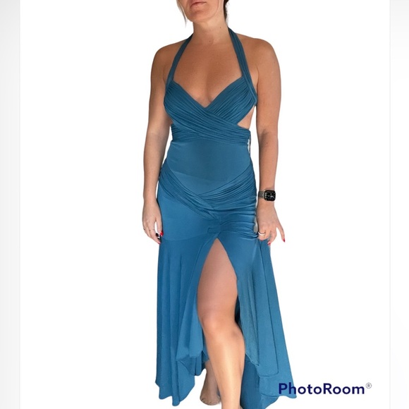 Jovani Evening Gown Teal - Picture 4 of 7